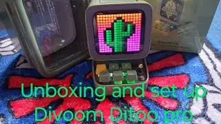 Unboxing and set up, Divoom Ditoo pro #divoom #ditoo #pixelart #bluetoothspeaker #pixel