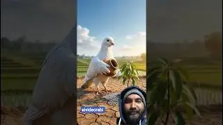 A beautiful story of a helpless pigeon and a grandfather 😭🤨 #ai #grandfather #kabutar #mango #sho...