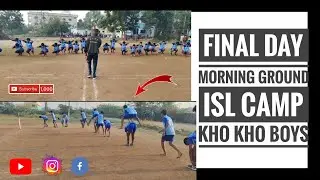 Last Day of our KHO-KHO ISL Camp at Karimnagar//Final Day//Morning Ground #Finalday #Skills #Workout