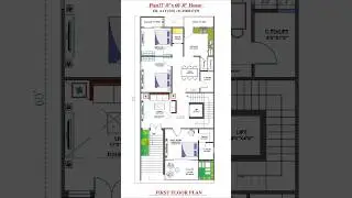 27' by 60' house Plan | ghar ka Naksha| 1620 sqft House design| #naksha #realestate #housedesign