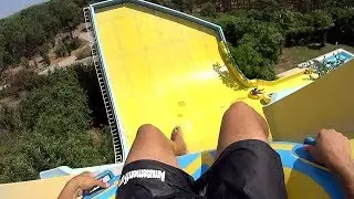 Banana Curve Water Slide at Aqualand Antalya 🇹🇷