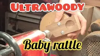 wood turning an adorable baby rattle