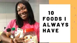 10 FOOD I ALWAYS HAVE IN MY KITCHEN || HEALTHY GROCERY ESSENTIALS