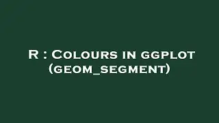 R : Colours in ggplot (geom_segment)