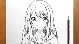 Anime Drawing Tutorial: Girl in Hoodie (Step by Step)