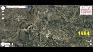 Memphis TN - Urban Sprawl Time Lapse