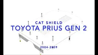 2004 2009 Stainless Steel MILLERCAT CAT SHIELD for the Toyota Prius Gen 2
