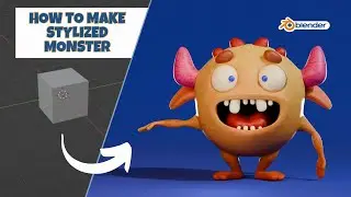 Creating a Cute Stylized 3D Monster in Blender - Character Creation for Beginners