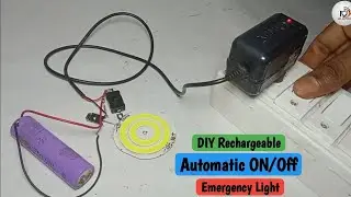 DIY Automatic ON~OFF Emergency Light🔋💫 | Self Charging & Auto Working Light |
