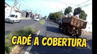 Caminhão de pedras sem cobertura!! perigo!!