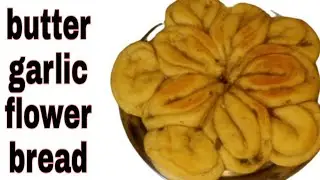 butter garlic flower bread Without oven, garlic bread recipe by Umme umer cooking