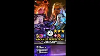 #Shorts The Arcanist Perfection Duos Carry! Full Crit Lux OneShot! URF In TFT| 8 Arcanist |TFT Set 6