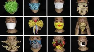 Les masques loufoques du costumier Edmond Kok