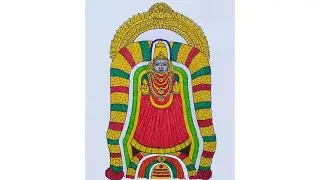 Adhiparashakti drawing. MelmaruvathurAdhi parashakti amman. Ohm Shakthi drawing. #ohmshakthi