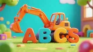 Orange Bulldozer ABCs | Learn Letters & Fun Kids Songs 🧸🎶