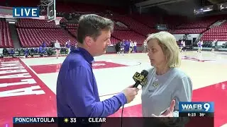 Coach Kim Mulkey discusses poor offense at Auburn, preps against Alabama