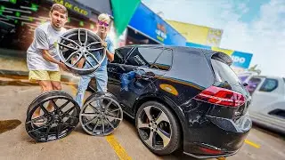 AS NOVAS RODAS DO MEU GOLF GTI ARO 20 - BRABRISSIMO!