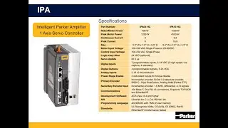 Parker IPA Servo Drive Controller Overview