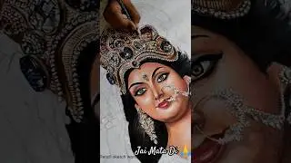 Devi Maa Mukut drawing (PART-2)✍️😃🙏#shorts #art #youtubeshorts