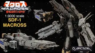 MACROSS ARCADIA -超時空要塞マクロス&bull;愛おぼえていますか- 1:3000 scale 『SDF-1 MACROSS』 VIDEO#2