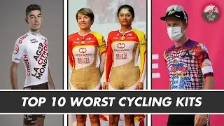Top 10 Worst Cycling Kits Ever ft. AG2R Citro&euml;n 2021 and EF Education jerseys