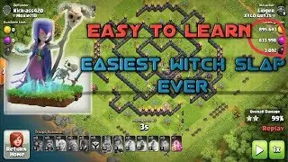 How to learn witch slap || Witch attack strategy Town Hall 9 100% || Witch attack strategy in Hindi