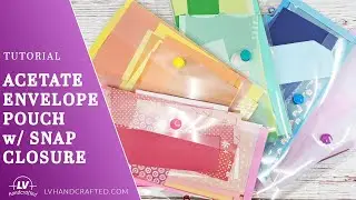 Acetate Envelope Pouch w/ Snap Closure