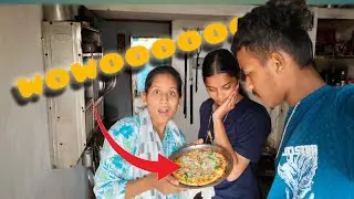 Cooked PIZZA AT HOME FOR THE FIRST TIME 🤤😎. #longvlog #heysaloni 