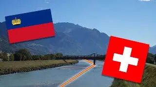 Walking across an international border (Switzerland to Liechtenstein)