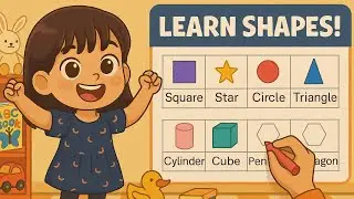 Learn Shapes Circle, Square, Triangle, Rectangle & more | Educational Videos For Toddlers & Babies