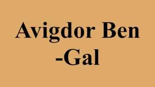 Avigdor Ben-Gal