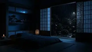 Soul Quiet: Rain Sounds in Japanese Room with Garden View for Total Peace and Deep Sleep 🌧️