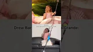 Дрю Бэрримор дарит Ариане Гранде оригинальную палочку Глинды