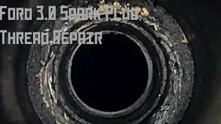 Ford 3.0 v6 Spark plug thread repair/ Ford Escape stripped spark plug hole how to repair