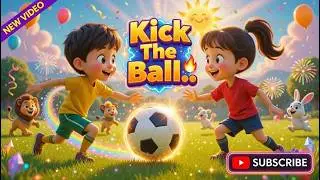 ⚽🎶 Kick, Kick, Kick the Ball! | Action Song for Kids. Nursery Rhymes & Kids Songs 🎶⚽