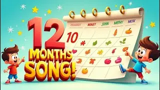 12 Months of the Year Song for Kids 🌟 | Fun Calendar Rhyme with Lyrics & Seasons | ABC Sing & Play