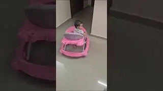 Adorable Baby Girl Zooms Around in Her Walker