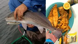 Fried Redfish and Pompano Catch and Cook