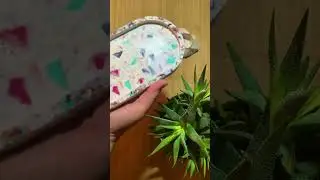 PART 1 - NEW Eco Resin 🍃 - Premium ECO POUR! #terrazzo effect Soap Dish / Trinket Tray