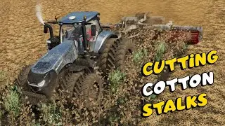 Cutting Cotton Stalks | Farming Simulator 22