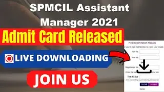 SPMCIL Assistant Manager 2021 Admit Card (Released) - Download SPMCIL Assistant Manager Call Letter