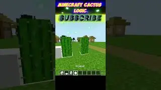 Minecraft Cactus Logic 🤯 Touch = Damage? Ye Kaise! #shorts