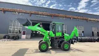TDER new 4 wheel drive backhoe loader#backhoe excavator loader#four-wheel drive backhoe loader China
