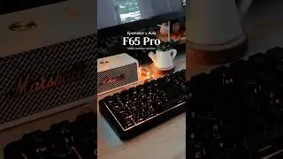 cool black keyboard for gaming setup | epomaker x aula f65 pro black contour soundtest asmr #shorts
