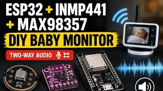 DIY Baby Monitor with ESP32 | Two-Way Audio (INMP441 + MAX98357)