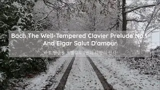 [새해감성 고급클래식피아노] 바흐프렐류드1번과 사랑의인사의만남 Bach The Well-Tempered Clavier Prelude No.1 And ElgarSalutD'amour