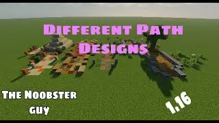 Minecraft Tutorial- Different Path Designs