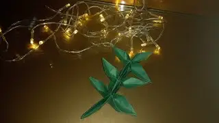 How to make origami  leaf ? long leaf | 3 step leaf