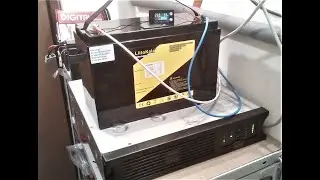 APC Smart 1000RM работает от АКБ LiFePo4 24v 60Ah 1440Втч часть 2