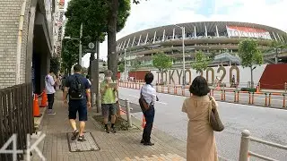 【4K】Walking around the Olympic Stadium | Tokyo Olympics 2020